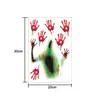 Pegatina de ventana de Halloween transfronteriza, pegatina electrostática de mancha de sangre para ventana de cristal de baño, decoración de pared autoadhesiva de PVC para fiesta de mancha de sangre
