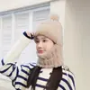 Gorro, Suéter, Bufanda para el Cuello, Todo en Uno para Mujer 2025 Invierno Versátil Ciclismo Cortavientos Cálido Gorro, Gorra de Protección contra el Frío para el Cuello