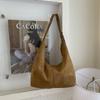 Bolsa Tote Feminina Personalizada Tendência Transfronteiriça para o Dia a Dia Bolsa de Axila Cor Sólida Simples Fosca Bolsa de Ombro Transversal