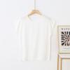 Camiseta sin mangas de algodón y seda para mujeres de mediana edad y mayores, Ropa para madres, Top para mujer, Pulóver floral fino de algodón artificial de talla grande para verano