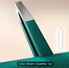 Pinzas para Cejas de Acero Inoxidable de Punta Plana Única en Stock, Herramienta de Depilación para Hombres, Suministro Directo Transfronterizo