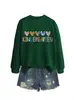 Amazon Wish site independente casual versátil feminino creche cinco cores coração moletom para comércio exterior