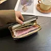 Estilo Étnico Novo Estilo Carteira Simples Feminina Longa Multi-Cartão Grande Capacidade Porta-Cartão de Estudante Carteira Multifuncional
