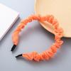 Diadema de encaje diadema para lavar la cara gasa plisada salchicha gorda organza hebilla para el pelo linda chica princesa dulces accesorios para el pelo