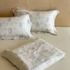 Colcha de Verão Fresca em Lyocell Tencel Linho Alta Qualidade Super Macia Conjunto de Quatro Peças Respirável Sensação Fresca Roupa de Cama para Primavera e Verão