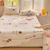 Juego de Sábanas de Terciopelo de Leche Invierno Clase A Pieza Única 180x200 Espesado Suave Terciopelo de Coral Dormitorio Persona Sola Funda de Almohada Juego de Tres Piezas