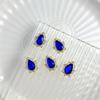 Nueva Aleación China Joyería para Uñas Arte de Uñas Diamante Azul Flash Amor Gotas de Agua Xi Fei Zhen Huan Mismo Palacio Armadura con Diamante