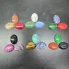Cabujón ovalado de cristal natural de 10x14 mm, piedra suelta DIY, accesorios para joyería para pasadores de pelo, collares, pulseras, sombreros, anillos