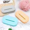 Jabonera de Doble Capa para Baño, Soporte de Jabón Portátil para Viaje sin Taladro, Bandeja de Jabón Escurridora Estilo Nórdico, Almacenamiento Rápido