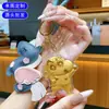 Pingentes de Celular Dourados, Pingentes de Bolsa, Cinnamoroll, Shin-Chan, Chaveiros de Desenho Usagi em Ouro Puro, Pequenos Pingentes Atacado