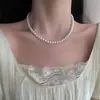 Collar de Perlas Redondas de Alto Brillo para Mujer Más Vendido Choker de Lujo Ligero con Acabado de Alta Gama Choker Multiusos Accesorio para el Día de la Madre