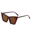 Gafas de sol Retro Elegantes Estilo Ojo de Gato Europeas y Americanas para Mujer, Marco Cuadrado, Versátiles, Estilo Celebridad de Internet, Protección UV, Gafas de Sol Transfronterizas