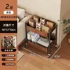 Estante de Almacenamiento Plegable con Ruedas, Carrito Móvil para Sala de Estar, Cocina, Estante para Almacenamiento de Snacks