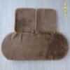 Cojín para Coche Invierno Felpa de Tres Piezas Cojín Cálido para Asiento Nuevo Imitación Piel de Conejo Engrosado Universal Sin Ataduras Felpa Cojín para Coche