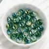 Ding Yi Cuentas de Ópalo de 10 mm Cuentas de Resina Galvanizadas Luna Fría Agujero Recto Cuentas Sueltas Pulsera DIY de Cuentas Accesorios de Joyería
