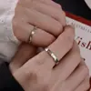 Anéis de Casal Gato Cachorro Fofos para Homens e Mulheres Design de Nicho Ins Desenho Animado Simples Fofo Anéis de Casal Presente de Aniversário