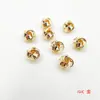 Cuentas Espaciadoras de Hilo Coreano Dorado Cobre Chapado Conservante del Color Accesorios para Joyería Hecha a Mano DIY Materiales para Pulsera Collar Pendiente