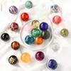 Esfera de Cristal Natural al por Mayor Piedra Cruda de Cristal Esfera de Cristal Pulido con Base Decoración Adorno Regalo para Sala de Estar en Casa