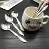 Cuchara de café de acero inoxidable al por mayor cuchara para helado de niños cuchara de helado cuchara de té de algodón creativa cuchara de cuenco redondo para niños cuchara cuchara cuchara cuchara