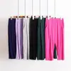 Calças Cropped de Modal Femininas Casuais Básicas Calças de Casa Calças Esportivas Dança Yoga Tamanho Extra Grande Largas Roupa Externa Calças Verão