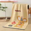 Toalla de Baño Grande de Algodón Puro Clase a Madre y Bebé Toalla de Baño de Gasa de Algodón Puro Toalla de Baño Bordada con Dibujos Animados Súper Suave Lavable a Máquina