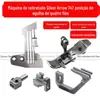 Silver Arrow 747 máquina de borda posição da agulha de quatro fios placa da agulha dentes presser pé agulha conjunto completo máquina de embalagem de quatro fios posição da agulha secreta