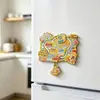 Nuevo en stock: Imanes de refrigerador de metal, linda serie de mapas de ciudades, artesanía repujada de aleación de zinc, recuerdo turístico cultural y creativo