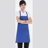 599 Delantal dehaltero Ropa de trabajo en grupo Catering Tienda de té con leche Cafetería Estampado Bordado Unisex