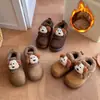 Botas de Nieve de Felpa de Dibujos Animados Lindas de Caña Alta para Niñas 2026 Invierno Nuevas Botas Cálidas de Algodón con Forro de Lana de Cordero para Niños
