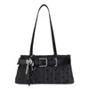 Bolsa de ombro de bolinhas de alta qualidade para mulheres, nova coleção outono/inverno 2026, bolsa de ombro estilosa, bolsa de mão fashion, pequena bolsa tote