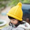 INS Chapéu de Lã Japonês e Coreano Masculino e Feminino com Ponta Chapéu de Tricô Quente para Pais e Filhos Ponto de Ida e Volta Chapéu de Bico para Crianças