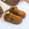Sapatos infantis Birkenstock, sapatos para meninas, novos modelos primavera e outono 2026, mocassins de couro genuíno para bebês meninos, sapatos casuais, sapatos de couro