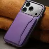 Capa de Couro Denior para iPhone 18 Pro, Carteira com Porta-Cartões Apple 17, Suporte, Capa Protetora 16 Pro