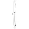 Vajilla Luz de Luna Francesa Acero Inoxidable Cuchillo, Tenedor, Cuchara, Cucharita de Té, Cuchara de Postre, Restaurante Occidental Simple de Gama Alta Cuchillo para Steak Occidental