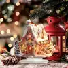 Bestseller transfronterizo letrero plano de acrílico navideño casa de nieve romántica adorno de escritorio decoración del hogar adorno creativo