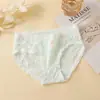 Ropa interior de algodón para bebé grado A, algodón puro para mujer, refuerzo antibacteriano, transpirable, de cintura media, que se ajusta a la cadera, linda, para niñas jóvenes y estudiantes, calzones tipo triángulo