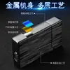2019 Encendedor metálico inflable Langsheng tapa abierta deslizamiento lateral llama recta azul grabado láser venta al por mayor de fábrica