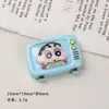 Accesorios y decoraciones de resina para manualidades de dibujos animados, pinzas para el pelo de pegamento cremoso de Shin-chan de la infancia, fundas para teléfono, hebillas para zapatos, llaveros, colgantes