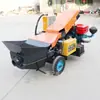 Bomba de Transporte de Concreto Fino de Pedra Pequena Bomba a Diesel para Partículas Grandes de Coluna de Estrutura Secundária Carregador de Concreto Inclinado 15