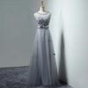 Vestidos de Dama de Honra Sem Mangas Amazon Nova Moda Banquete Anfitriã Slim Brinde Longos Vestidos de Formatura Fornecimento de Comércio Exterior