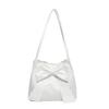Bolsa Tote de Laço de Grande Capacidade Feminina Estilo Japonês Nova Moda Linda Tendência Simples Bolsa Portátil de Axila