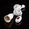 Suporte da lâmpada com interruptor com tomada de fio tomada universal led lâmpada doméstica e27 rosca de parafuso cabeça tipo suspensão
