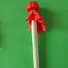 Baquetas de madera maciza, baquetas para gongs y tambores de guerra, baquetas grandes para tambores de danza, baquetas para tambor de cintura de adulto y niño, pañuelo cuadrado de seda roja para baile cuadrado