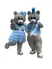 Casal estrangeiro urso desenho animado boneca roupas masculinas e femininas boneca de caminhada roupas de performance adulto urso COS adereços roupas