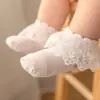 Meias de Renda para Crianças, Meias de Renda Finas de Cor Sólida para Meninas, Meias de Renda para Dança de Bebê, Meias de Malha Respiráveis para Crianças Pequenas