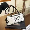 Bolso Transfronterizo con Lazo para Mujer 2026 Nueva Moda Versátil Casual Lindo Nicho Moderno Elegante Bolso de Hombro Cruzado