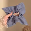 Pañuelo Cuadrado a Cuadros Estilo Coreano para el Cabello, Goma Elástica Estilo Perezoso, Cuerda para Moño de Gama Alta, Goma para el Cabello Dulce