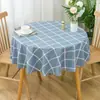 Mantel Redondo Impermeable y a Prueba de Aceite Sin Lavado Anti-quemaduras Simple Fresco Plástico PVC Encaje Mesa Redonda Pequeña del Hogar Bai Shihuai