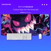 Tapete de Mesa Gamer de Anime Gengar, Tamanho Extra Grande, Mouse Pad com Borda Selada, Adequado para Homens, Escritório e Teclado de Computador