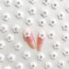 Joyería para Uñas Artísticas de Flor de Cinco Pétalos Penetrante de Hielo Transfronteriza con Diamante Margarita de Fondo Plano Accesorios DIY para Funda de Teléfono Móvil Pasador